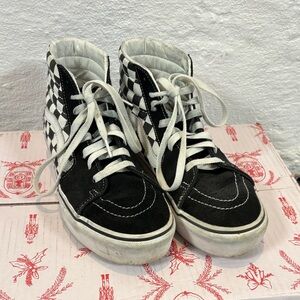 Vans Black and White Checkered Sneakers
